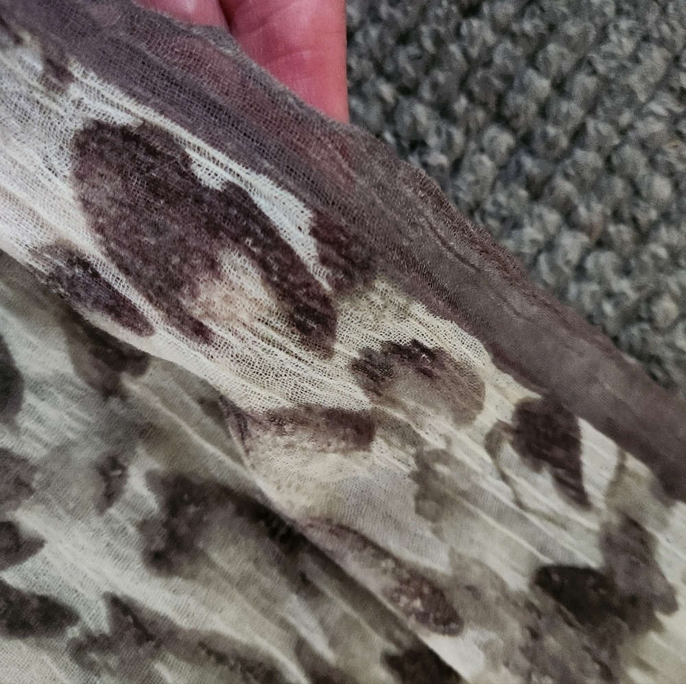 LOFT Gray Leopard Print Infinity Scarf - Picture 6 of 8